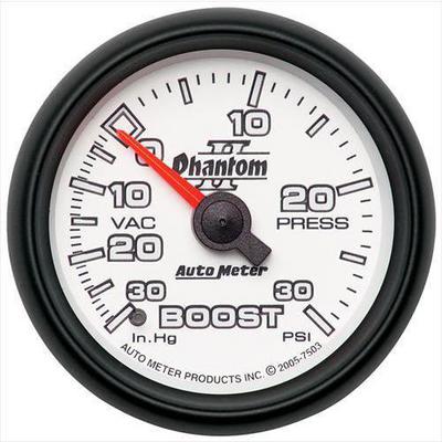 Auto Meter Phantom II Mechanical Boost/Vacuum Gauge - 7503